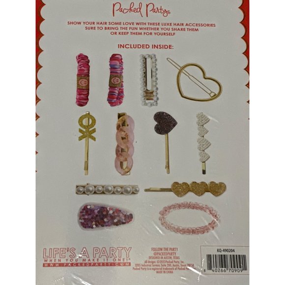 Packed Party Brand Sweets & Treats 12 pc. Girl's Hair Accessory Set (READ-NIB) - Picture 4 of 5